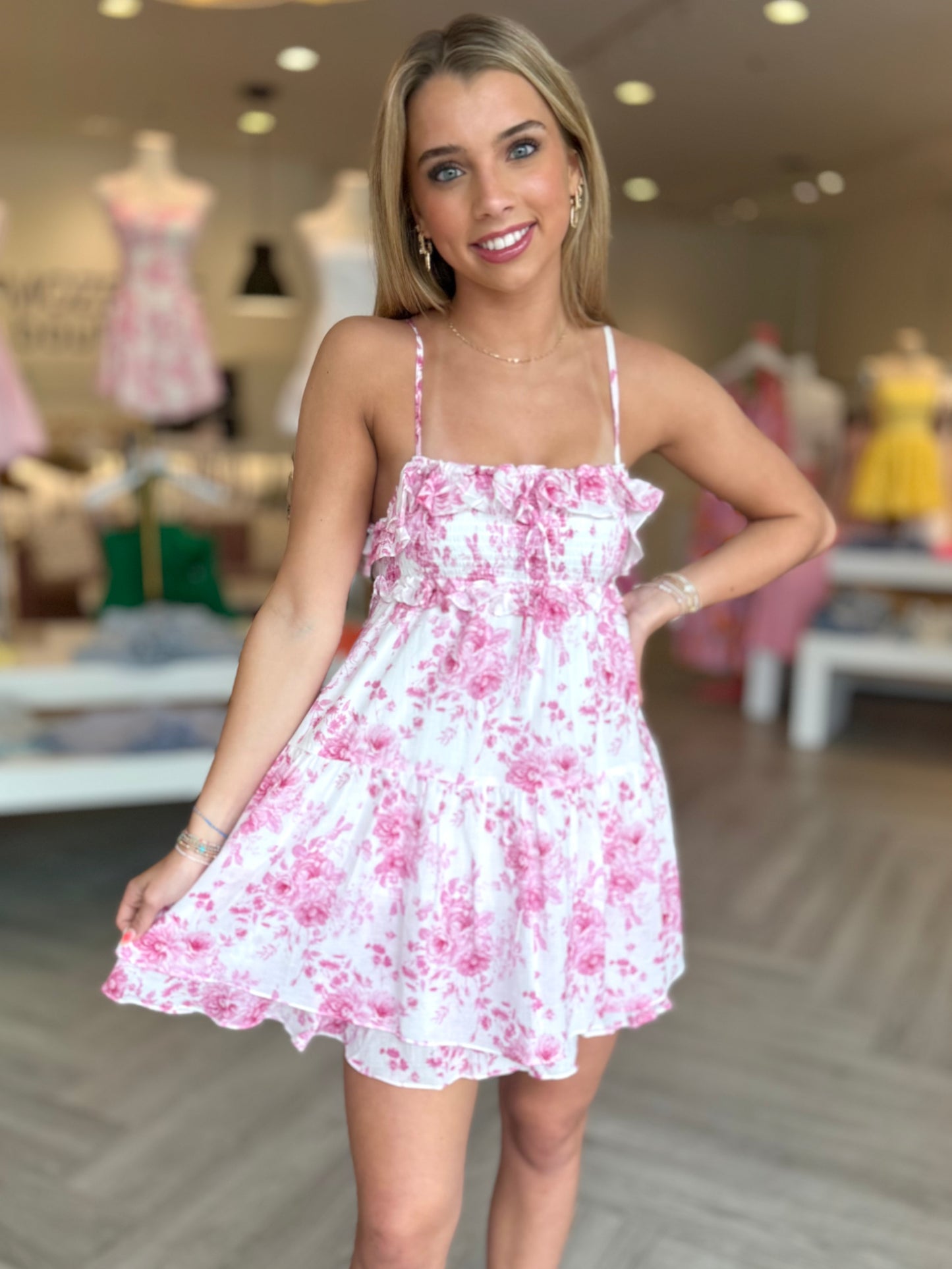 Pastel Floral Back Cut-Out Mini (2 colors)