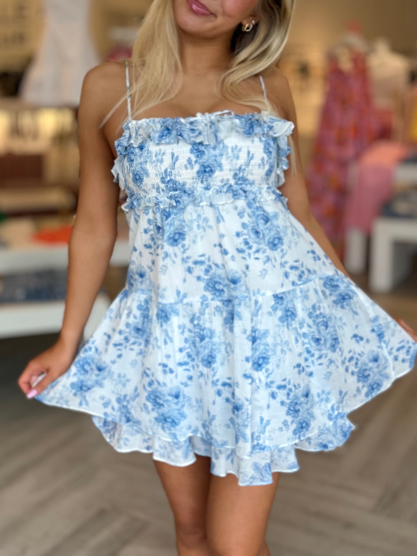 Pastel Floral Back Cut-Out Mini (2 colors)