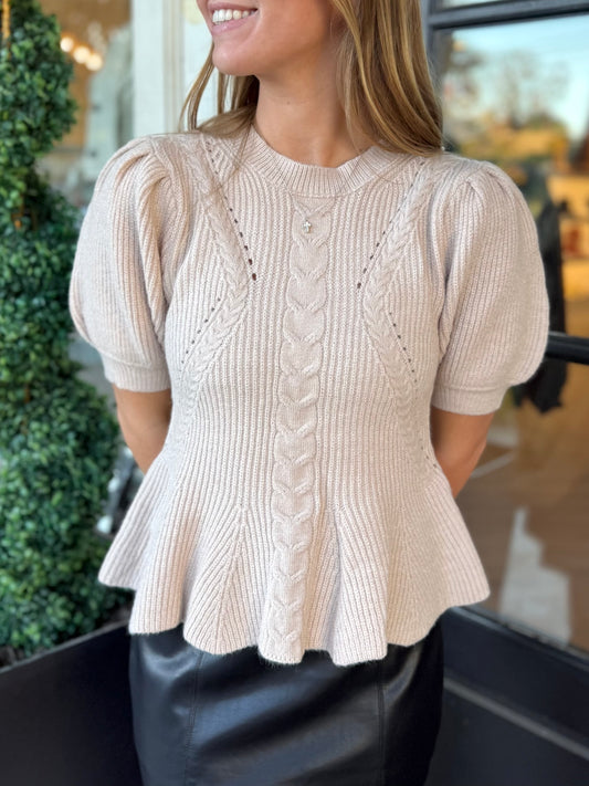 Flared Puff Sleeve Top