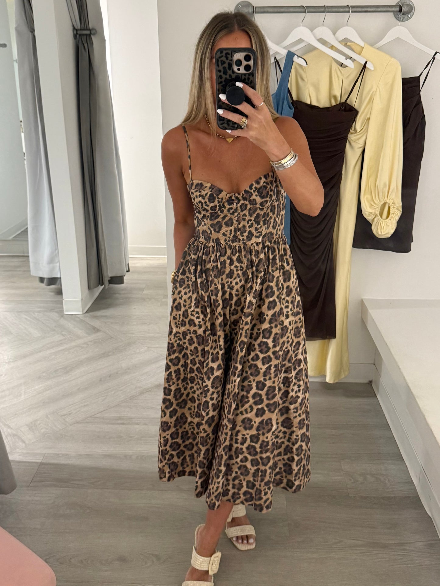 Leopard Bustier Dress