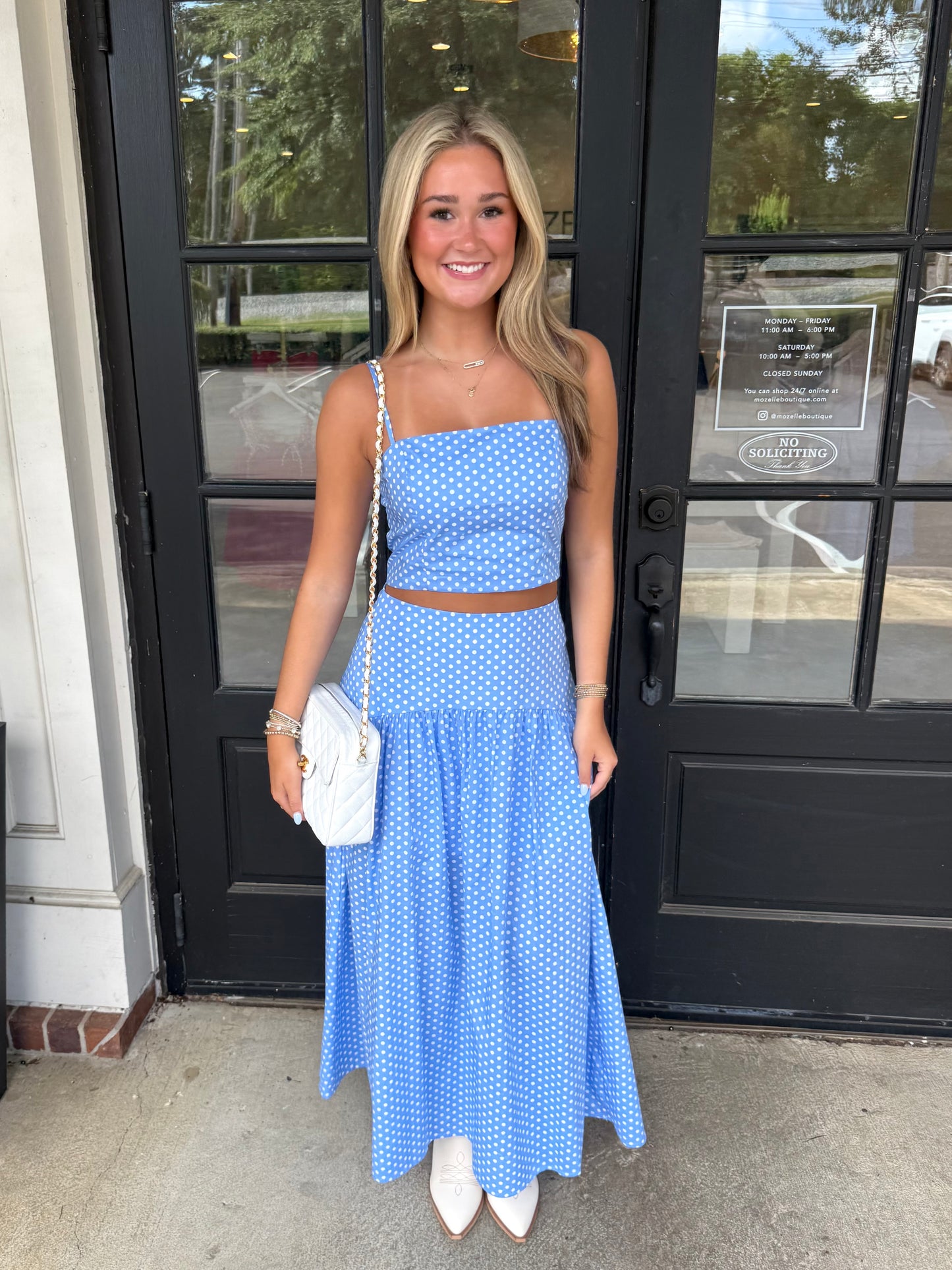 Dot Crop Tank (3 colors)