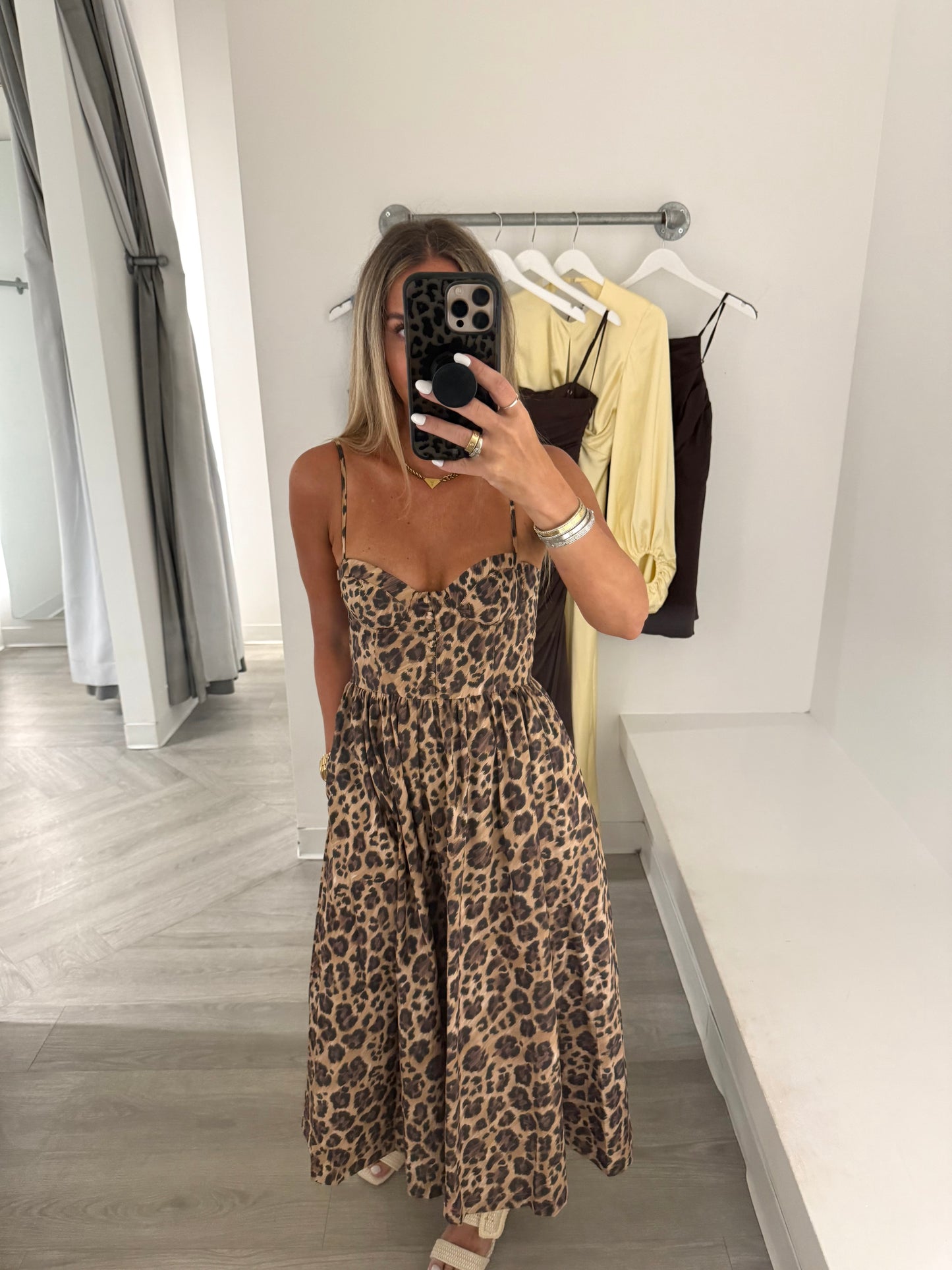 Leopard Bustier Dress