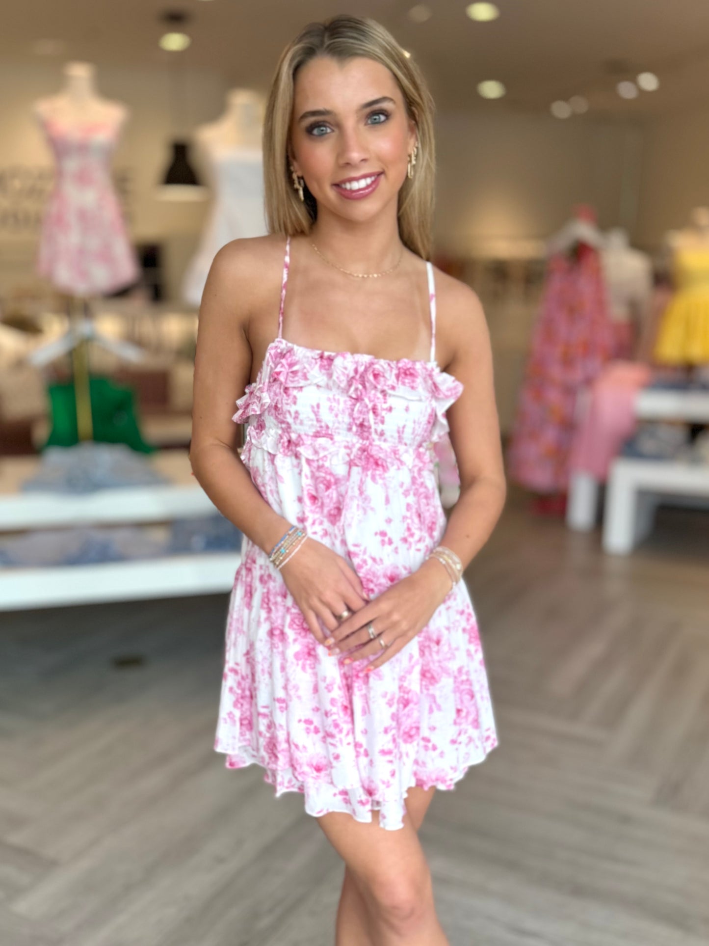 Pastel Floral Back Cut-Out Mini (2 colors)