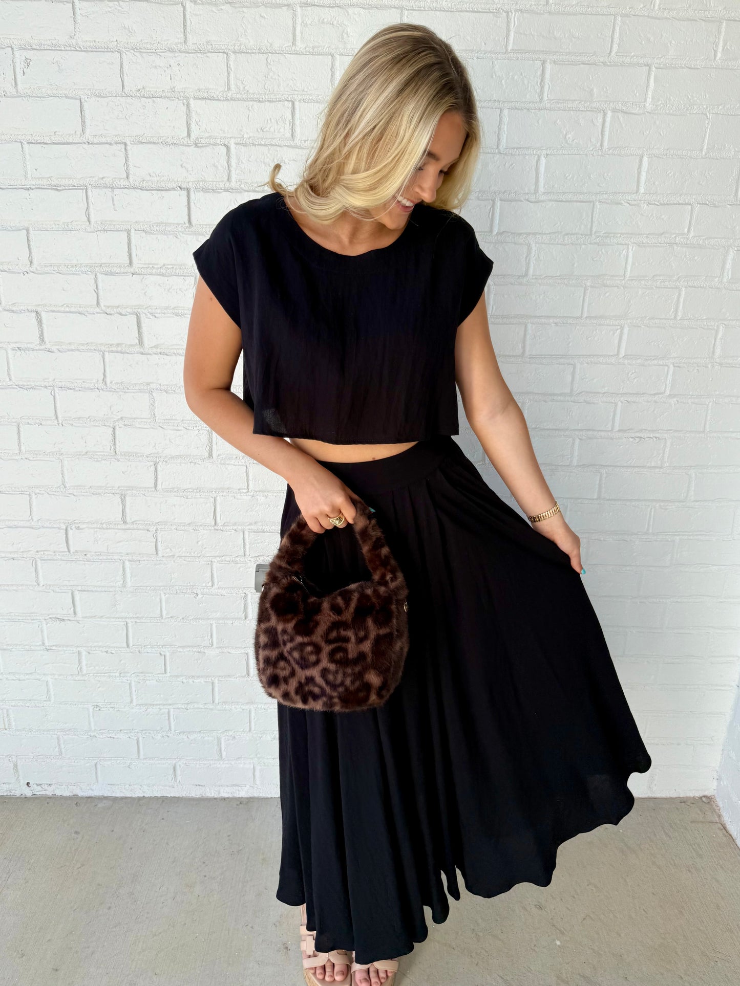 Black Midi Skirt