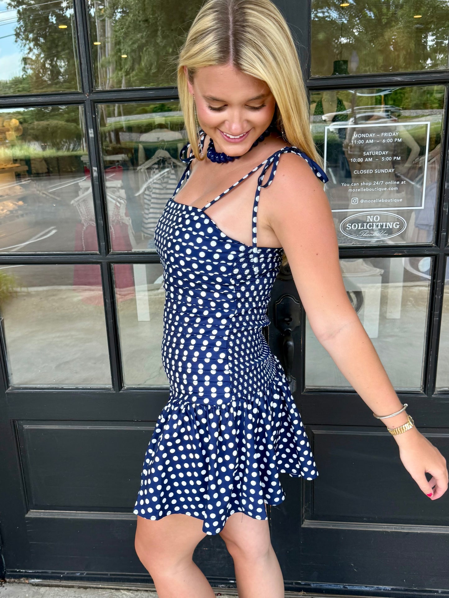 Polka Dot Pleated Mini (4 colors)