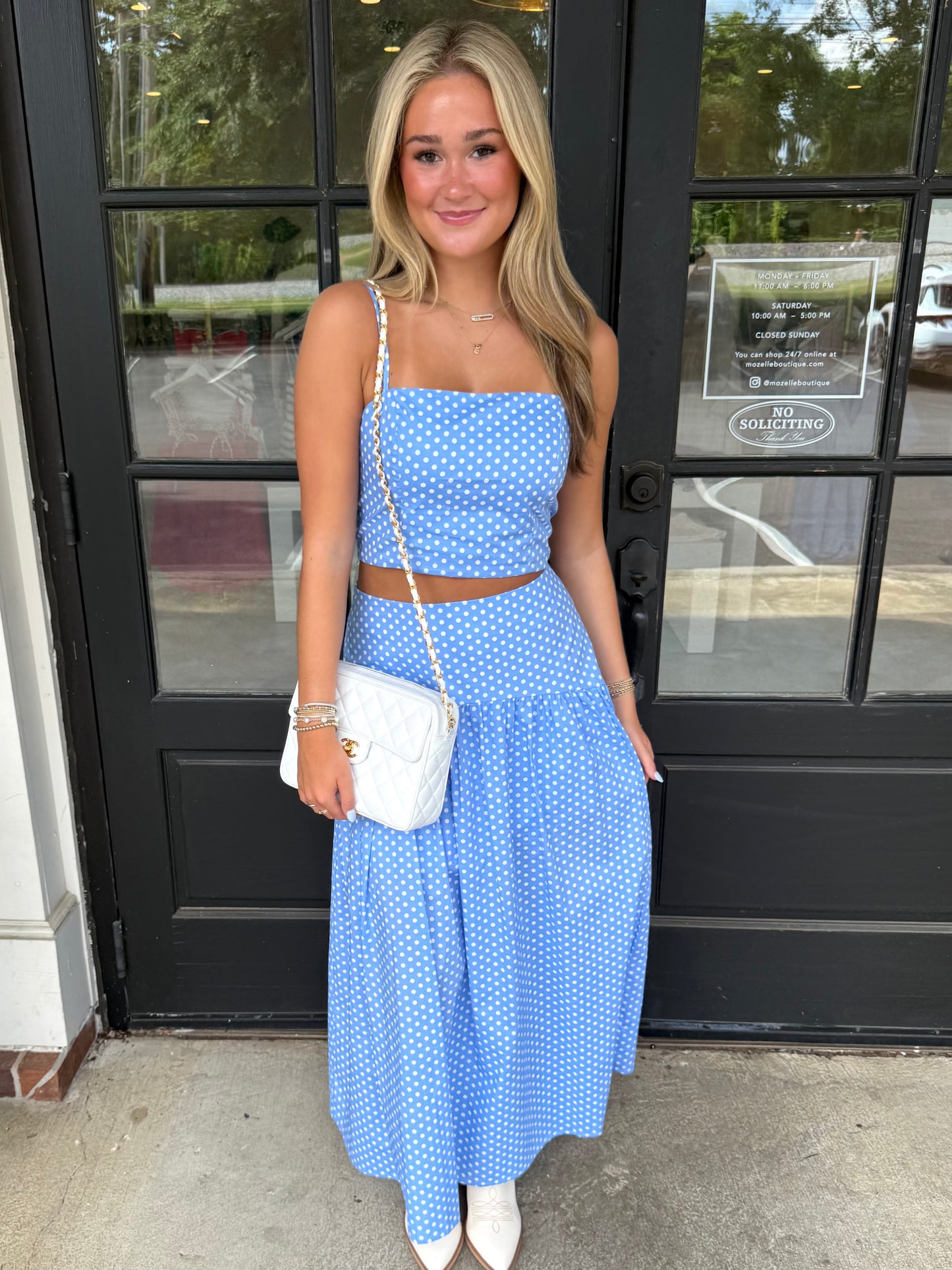 Dot Crop Tank (3 colors)