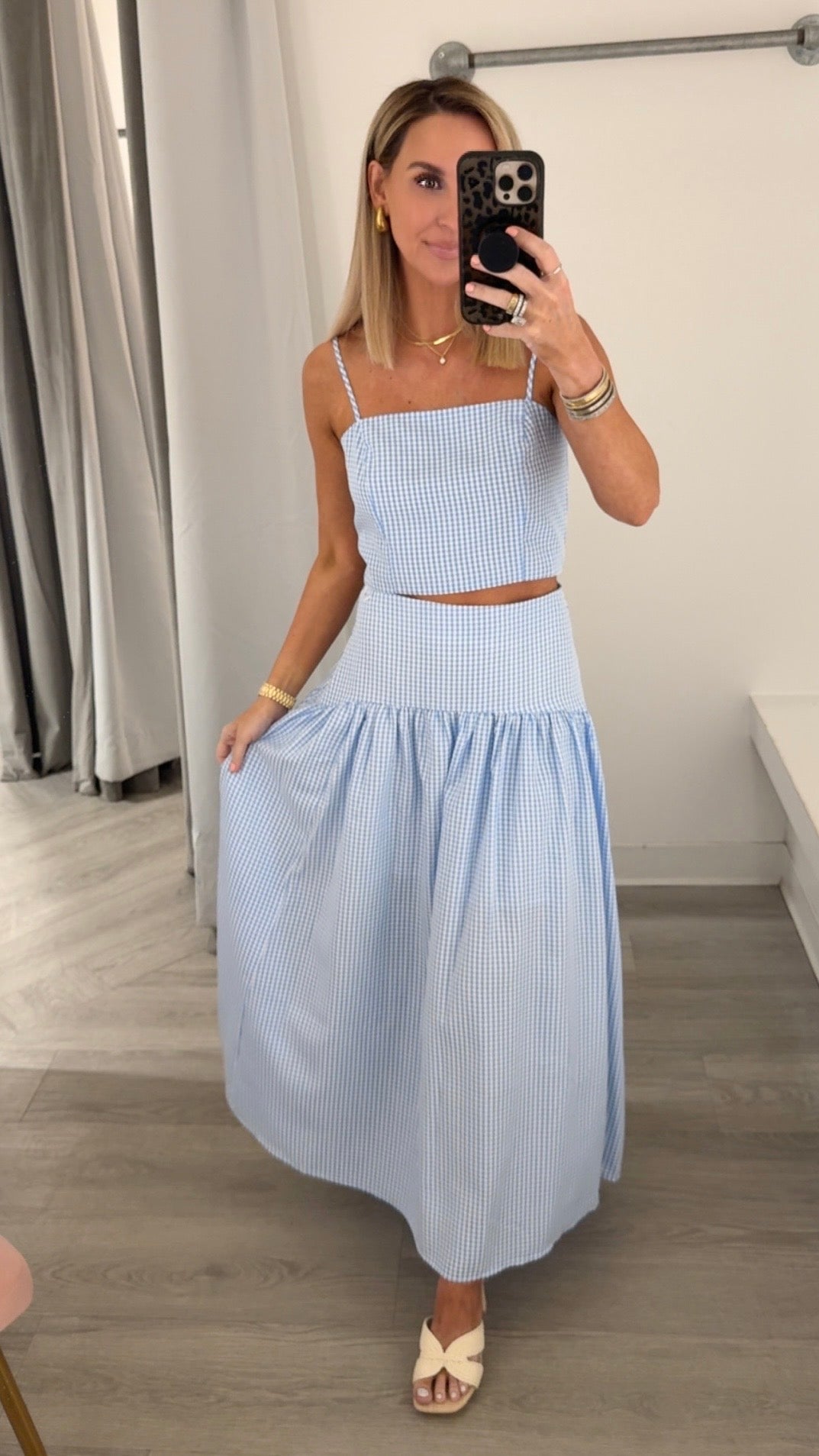 Gingham Top  (5 Colors)