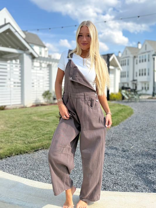 Cocoa Vintage Twill Overall