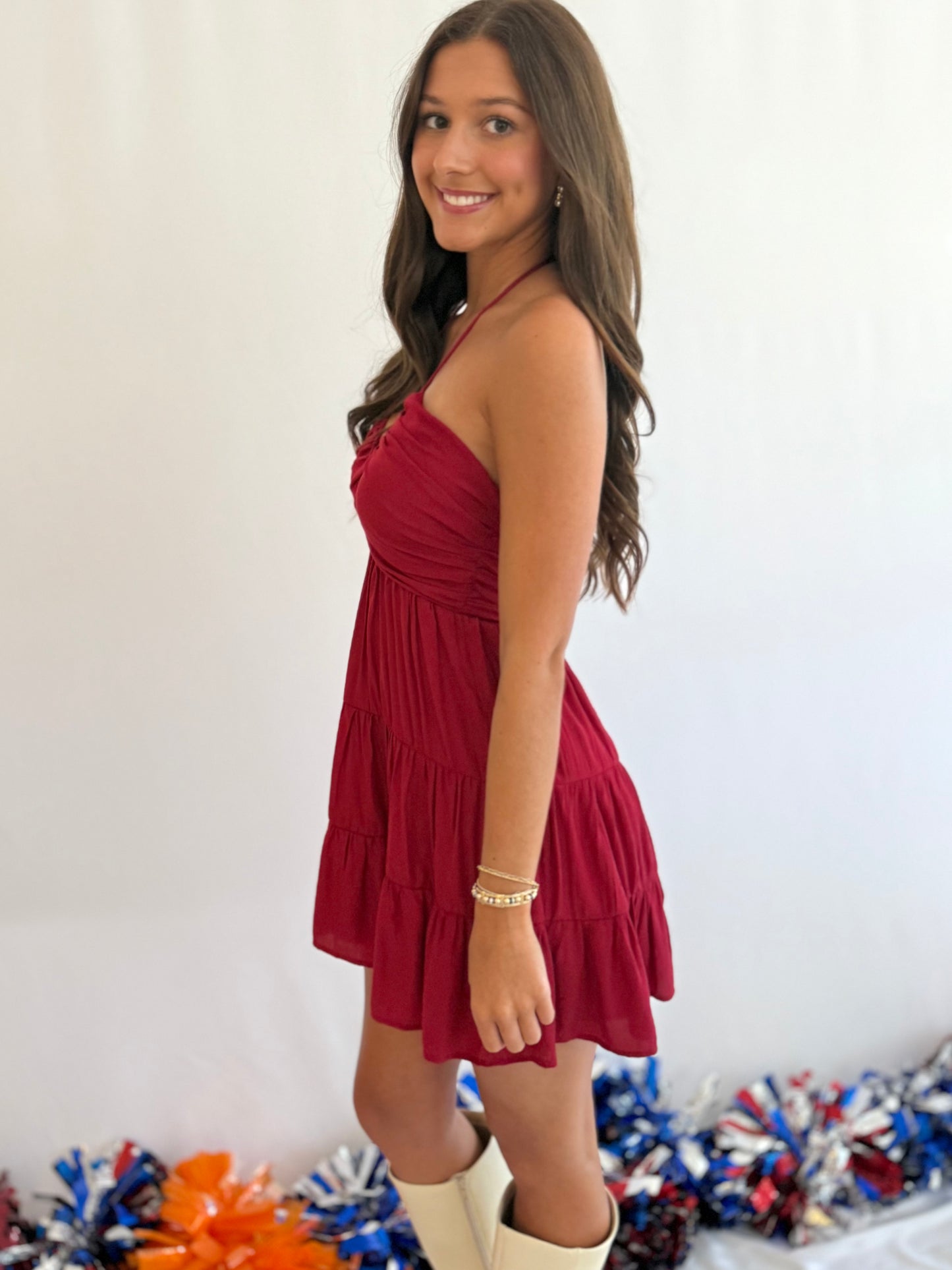 GAMEDAY Multi Tiered Mini Dress
