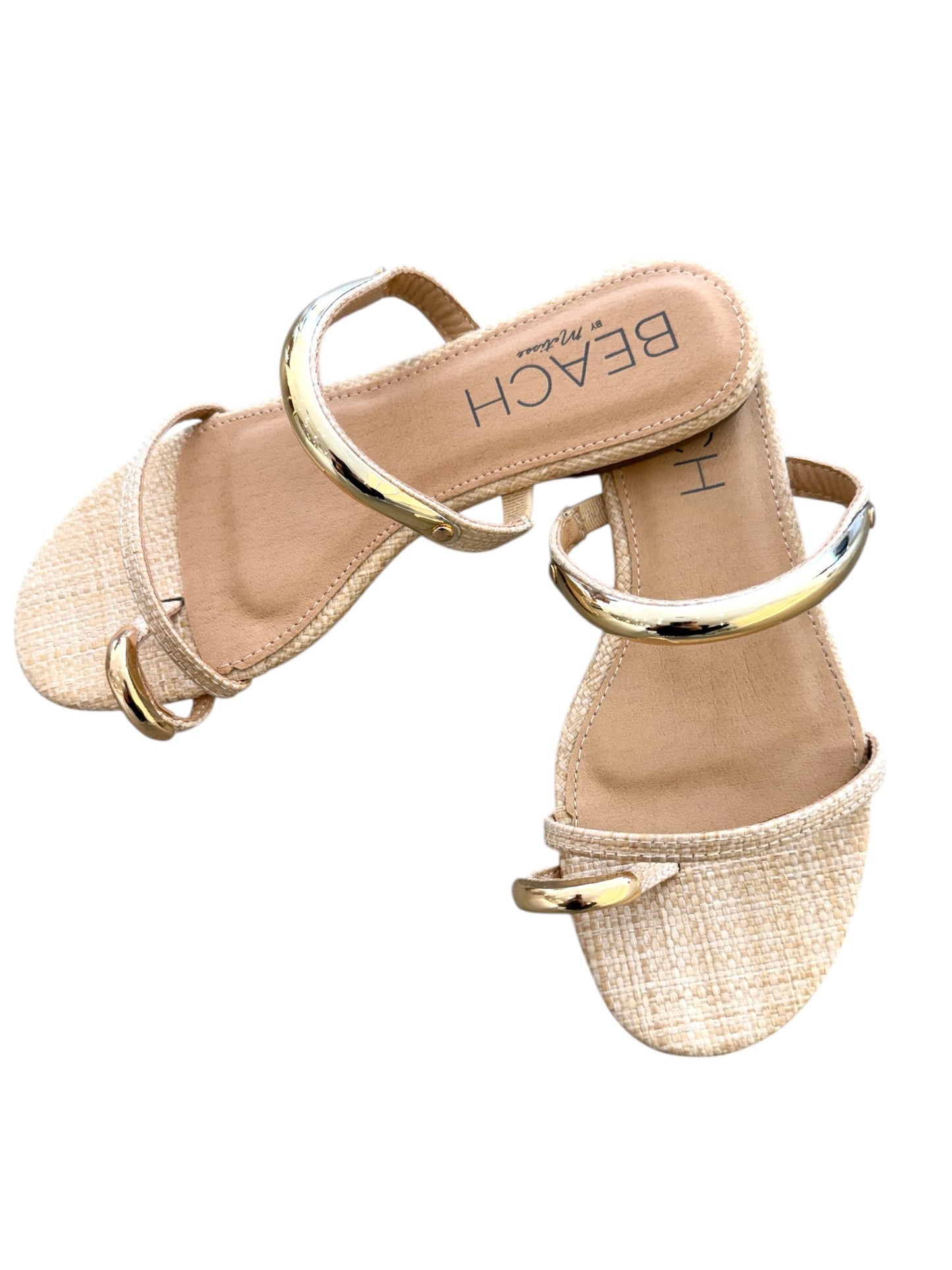 Gold Trim Flat Sandal
