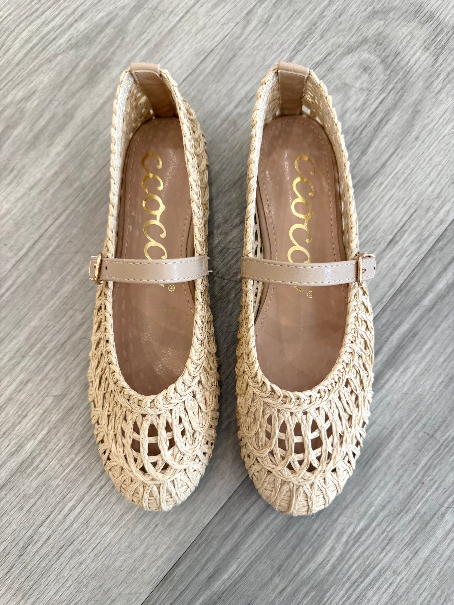 Woven Mary Jane Flat