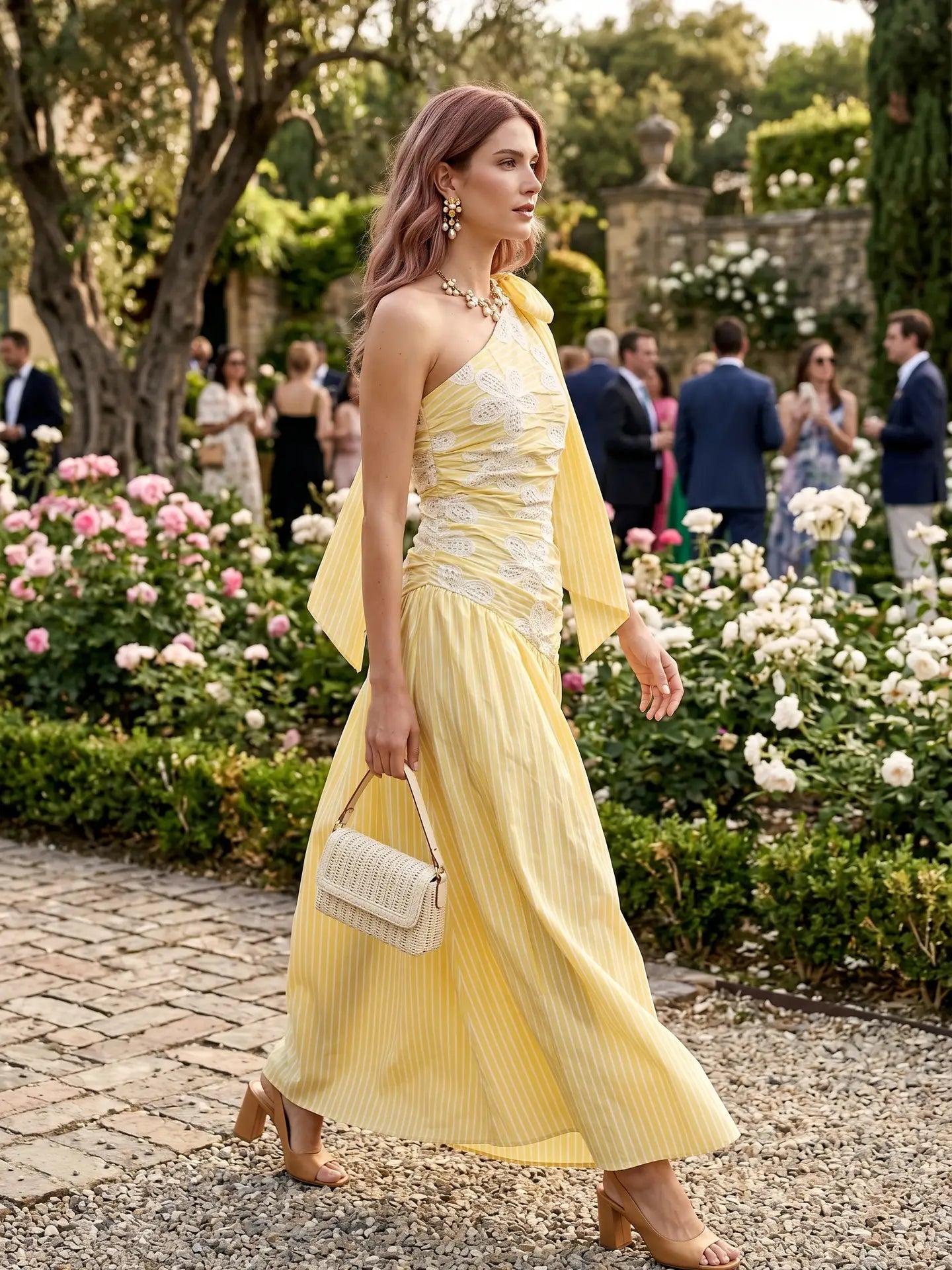Yellow Line Cutout Maxi