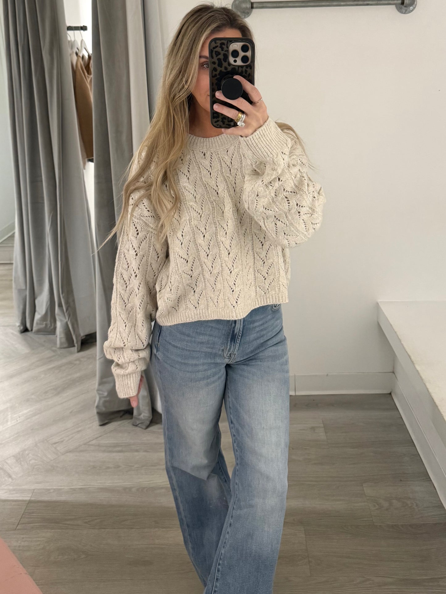 Crochet Crew Sweater
