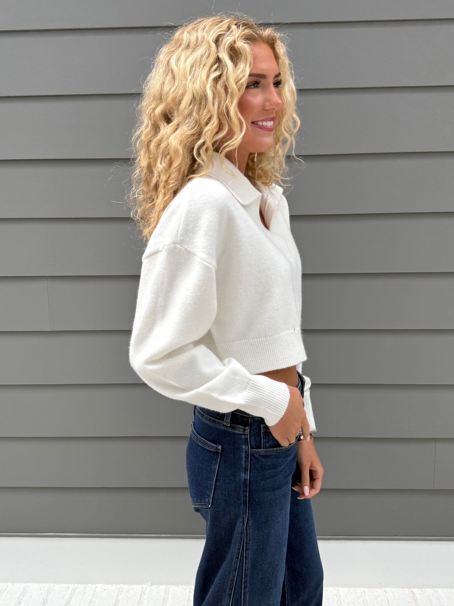 Collared Knit Sweater