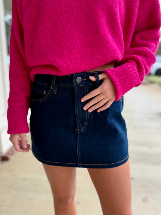 Pink Oversized Fuzzy Sweater