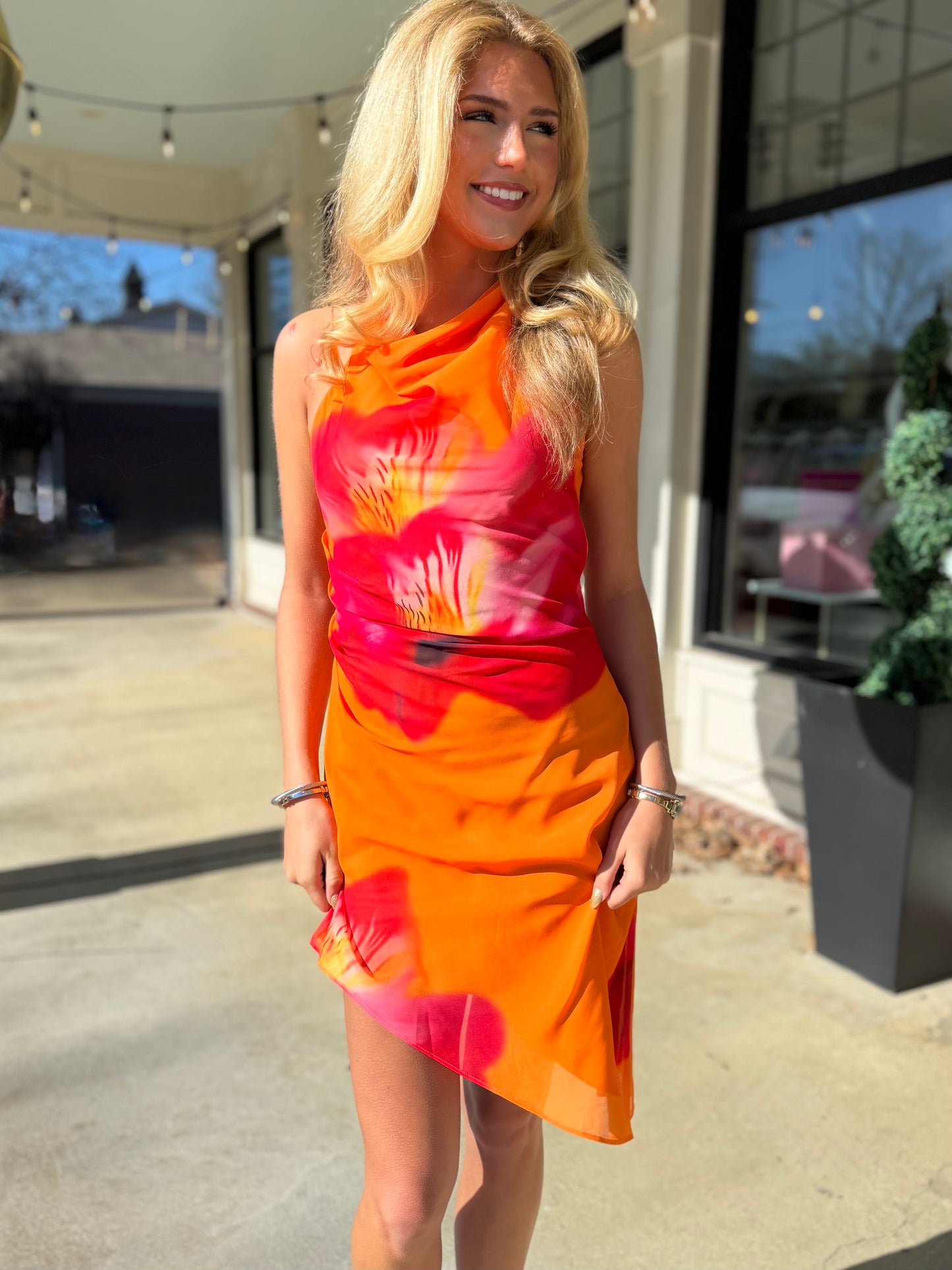 Moana Spring Asym Halter Mini