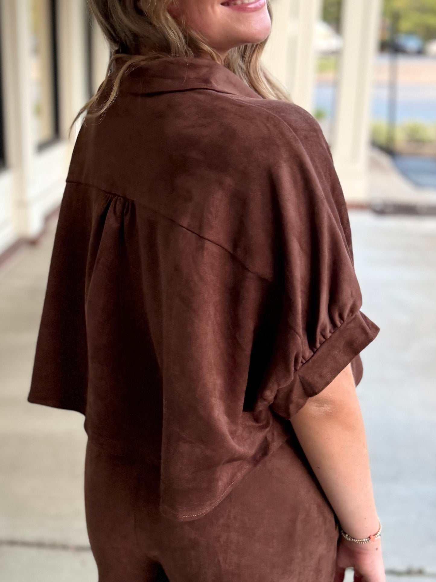 Expresso Suede Short