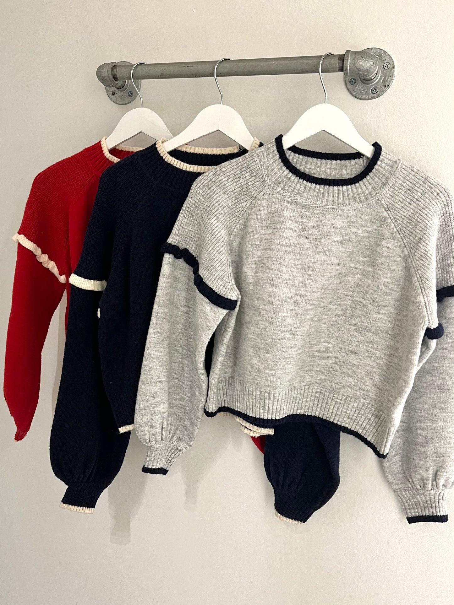 Ruffle Detail Sweater (5 colors)