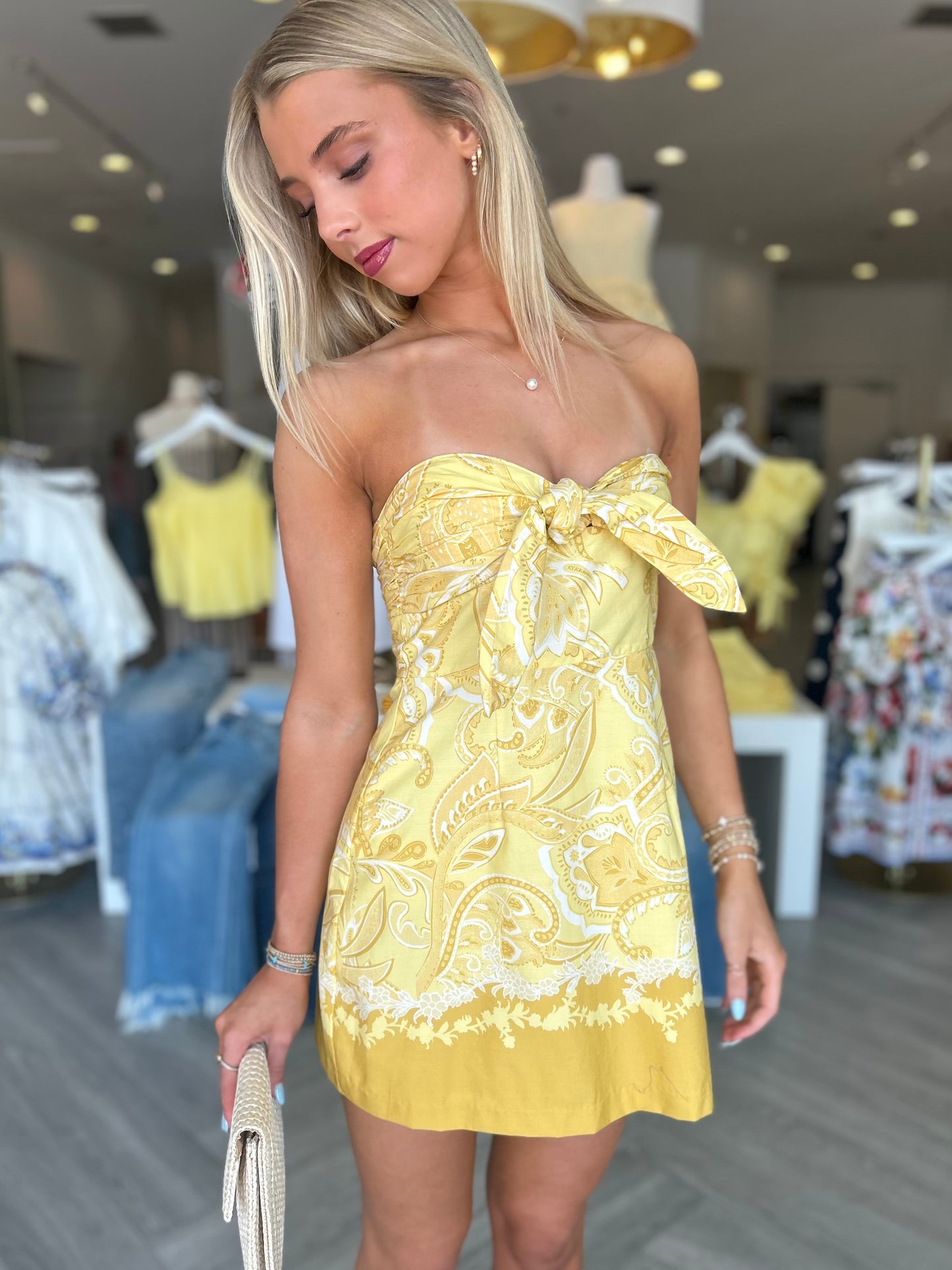 Yellow Bandana Twist Mini