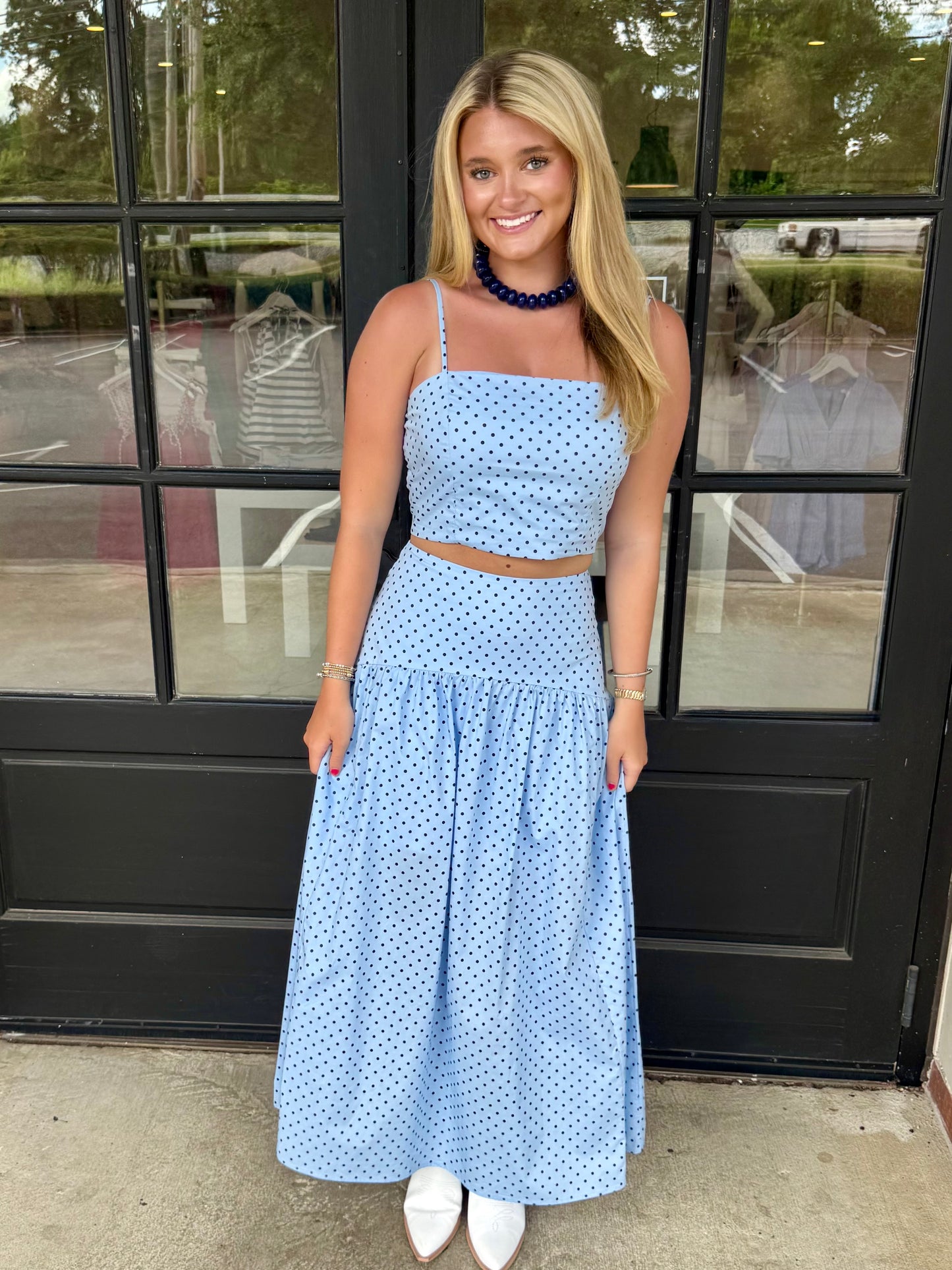 Dot Crop Tank (3 colors)
