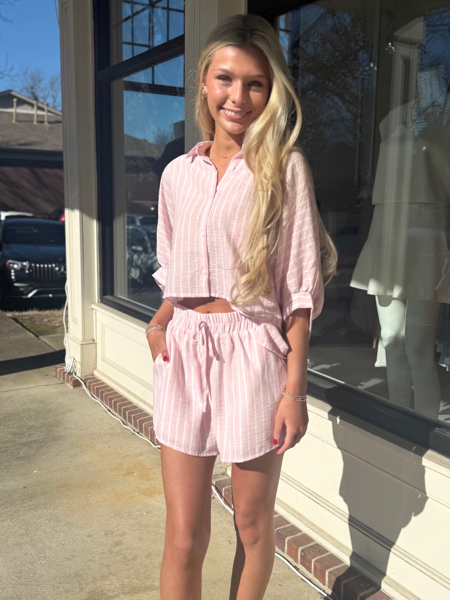 Beach Time Linen Top