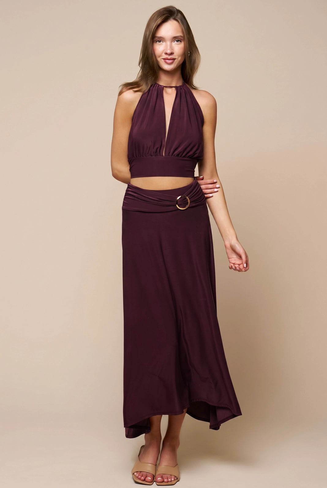 Halter Front Tie Top