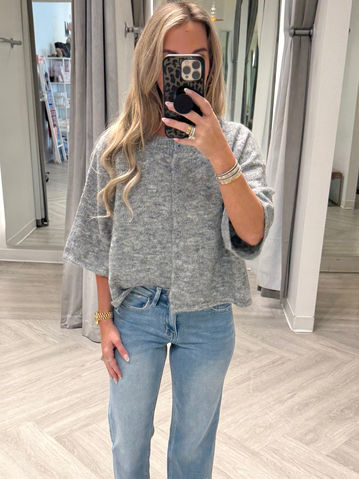 Cropped Boxy Soft Cardigan (3 colors)