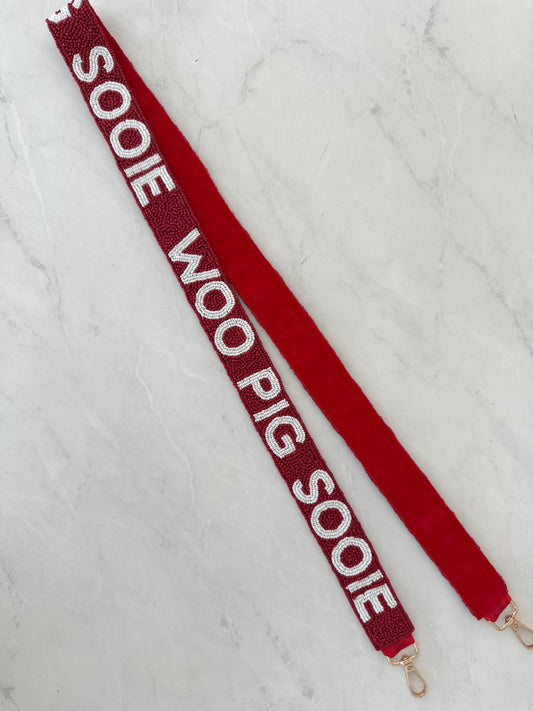 WOO PIG Beaded Purse Strap