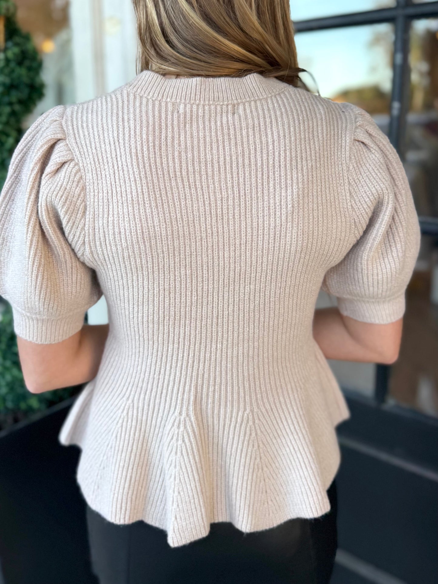 Flared Puff Sleeve Top