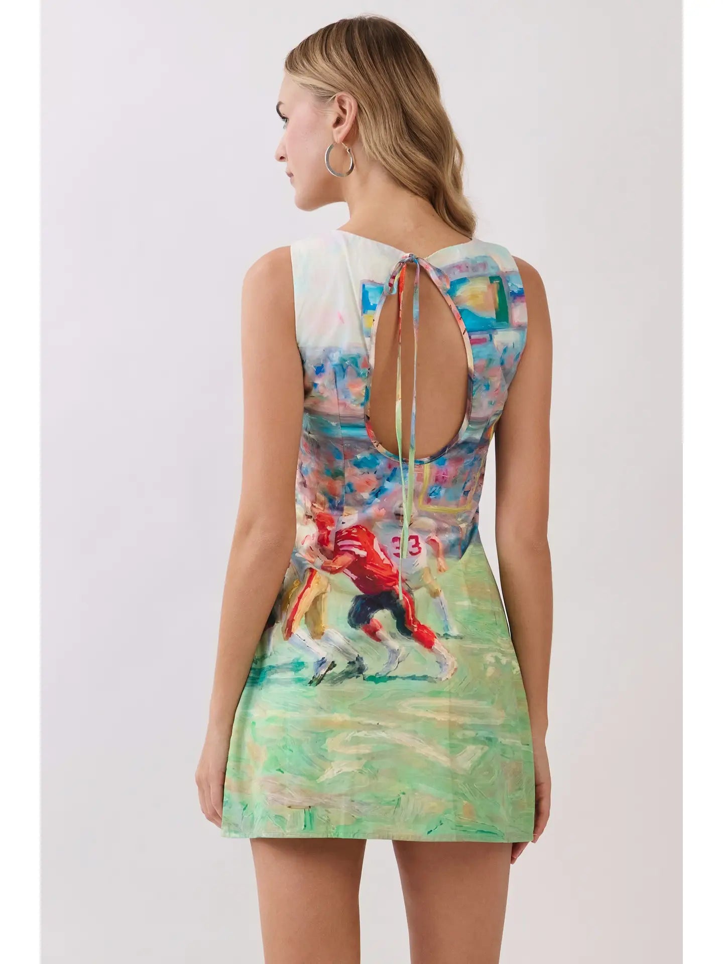 Green Football Mini Dress