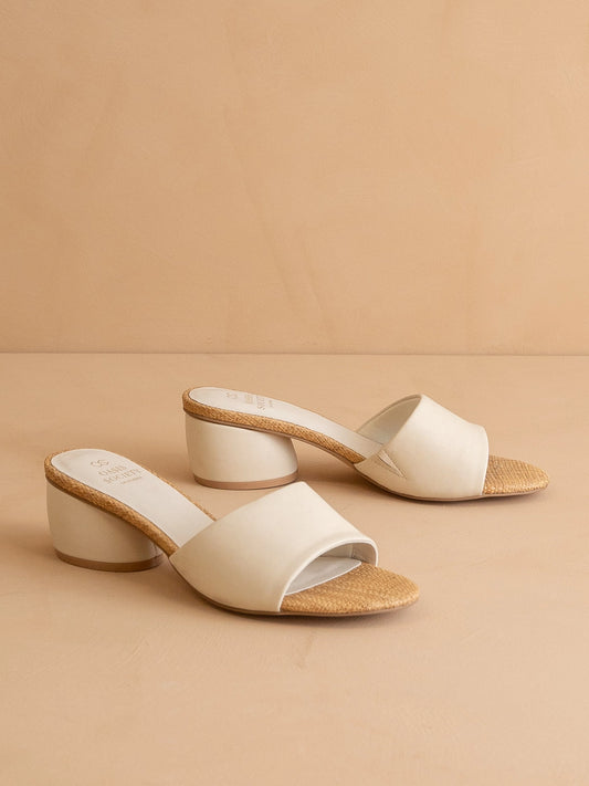 Paloma Beige Low Heeled Sandal