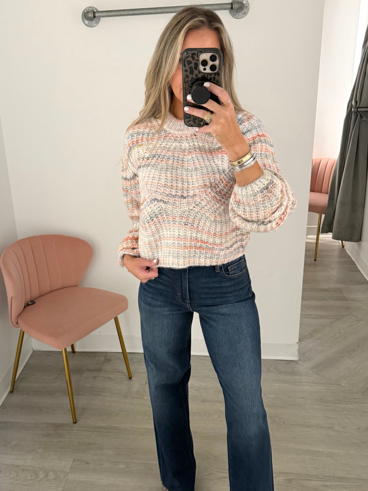 Pink Pastel Cropped Sweater