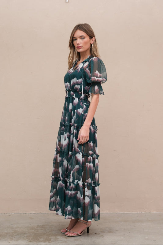 Green Garden Blossom Dress