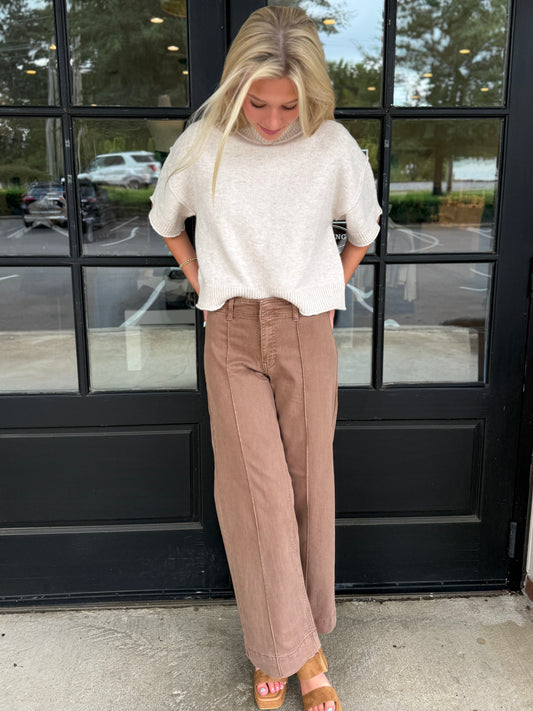 Vintage Brown Twill Trouser