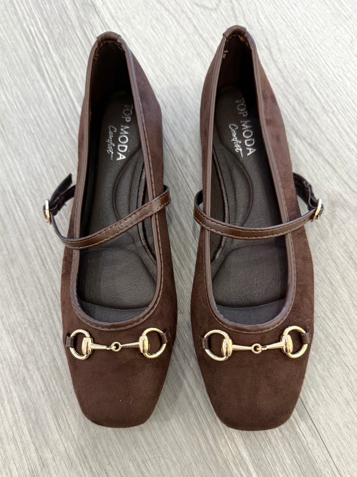 Brown Suede Flat