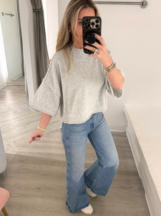 Ribbed Hem Soft Sweater (2 colors)