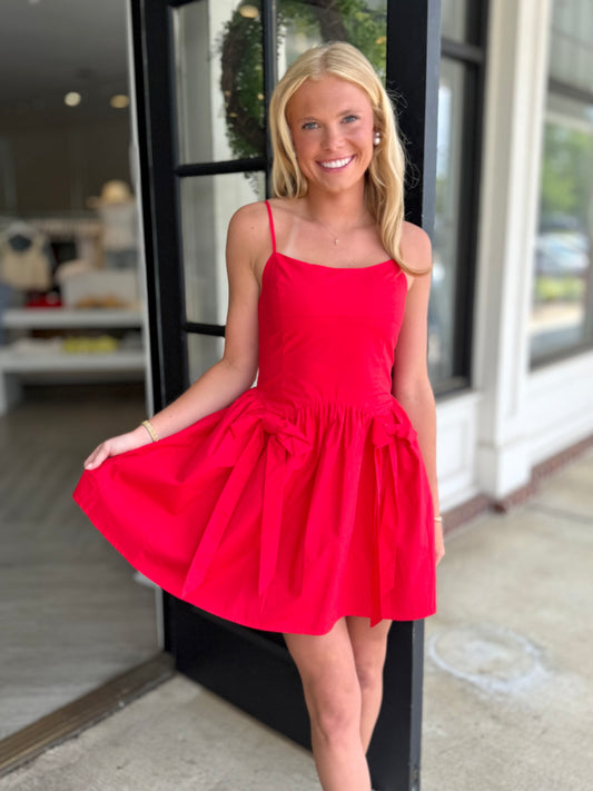 Red Double Bow Mini