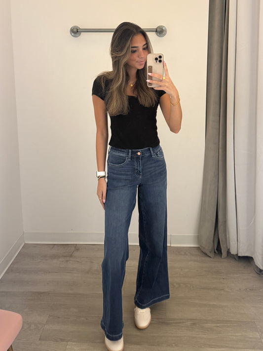 Mid Rise Palazzo Jean