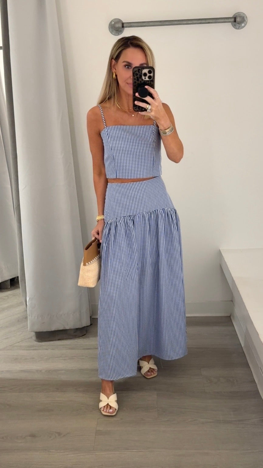 Gingham Top  (5 Colors)