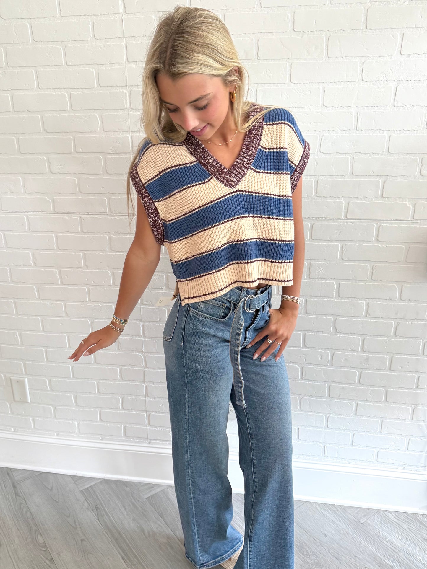 Dark Denim High Rise W/ Belt