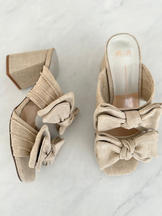 Lucy Double Ribbon Strap Heel