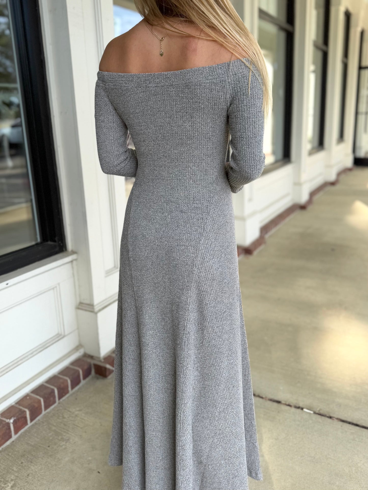 Grey O/S Sweater Dress