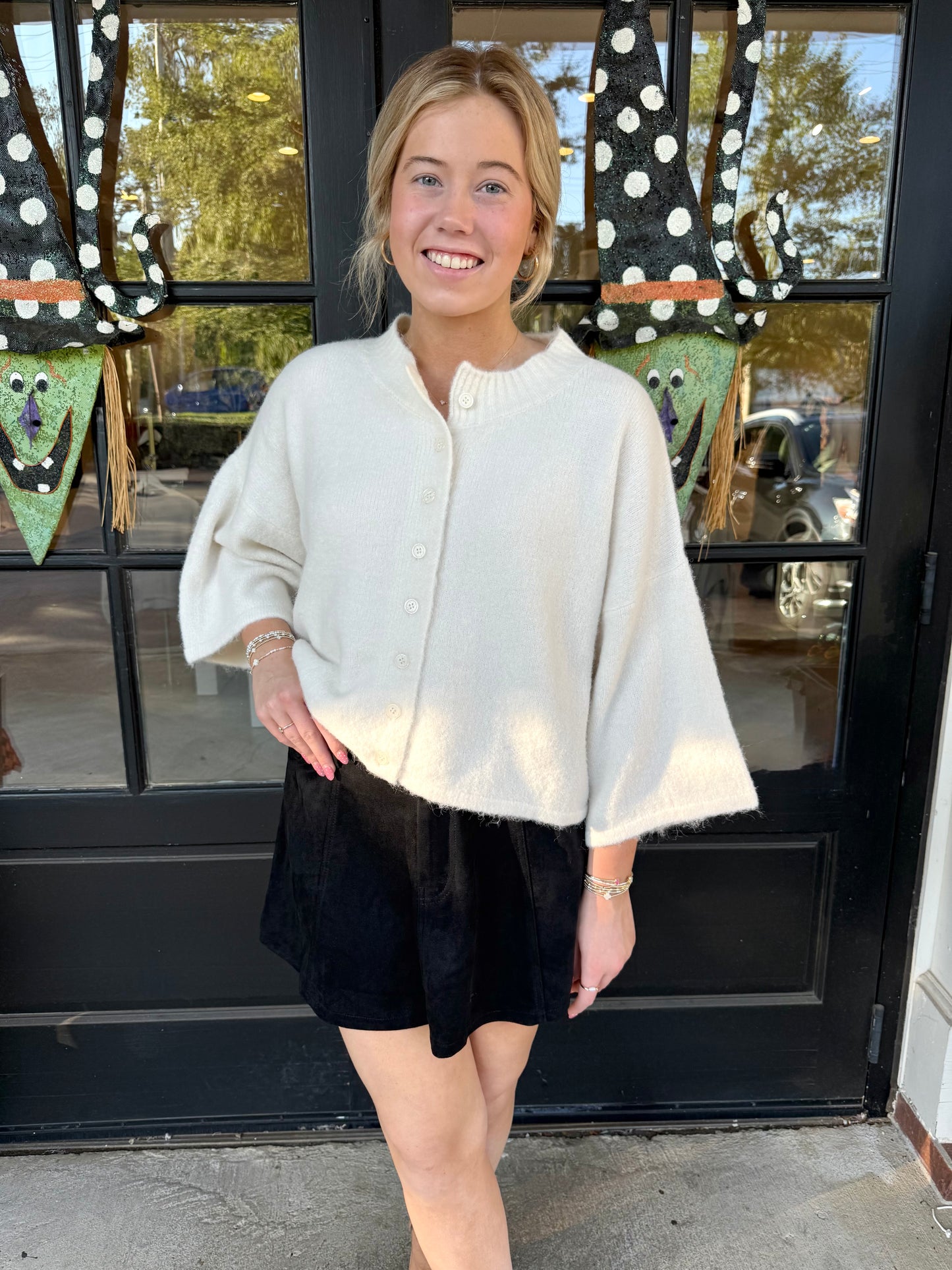 Suede Skater Skirt (2 colors)