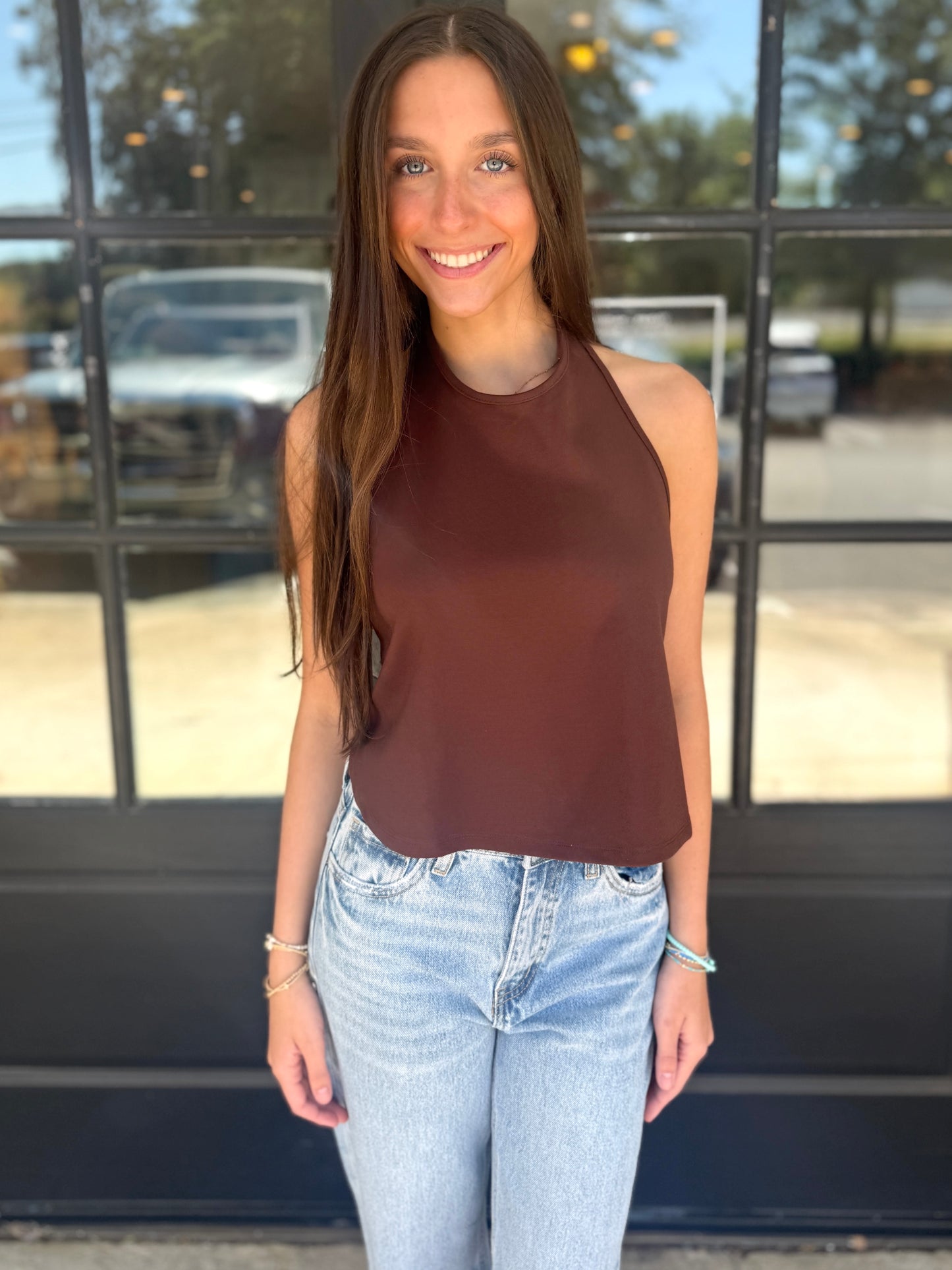 Brown Halter Top