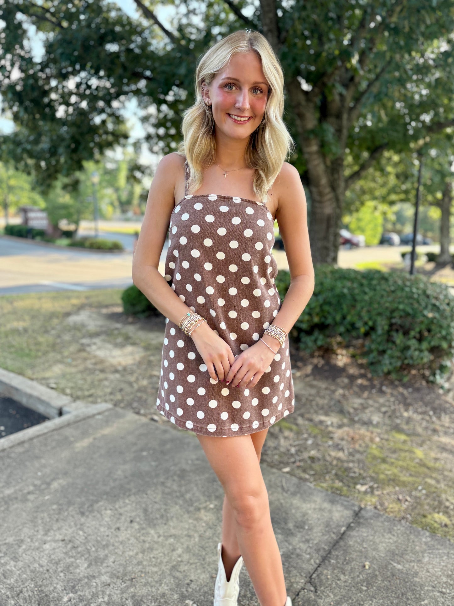 Brown Polka Dot Mini