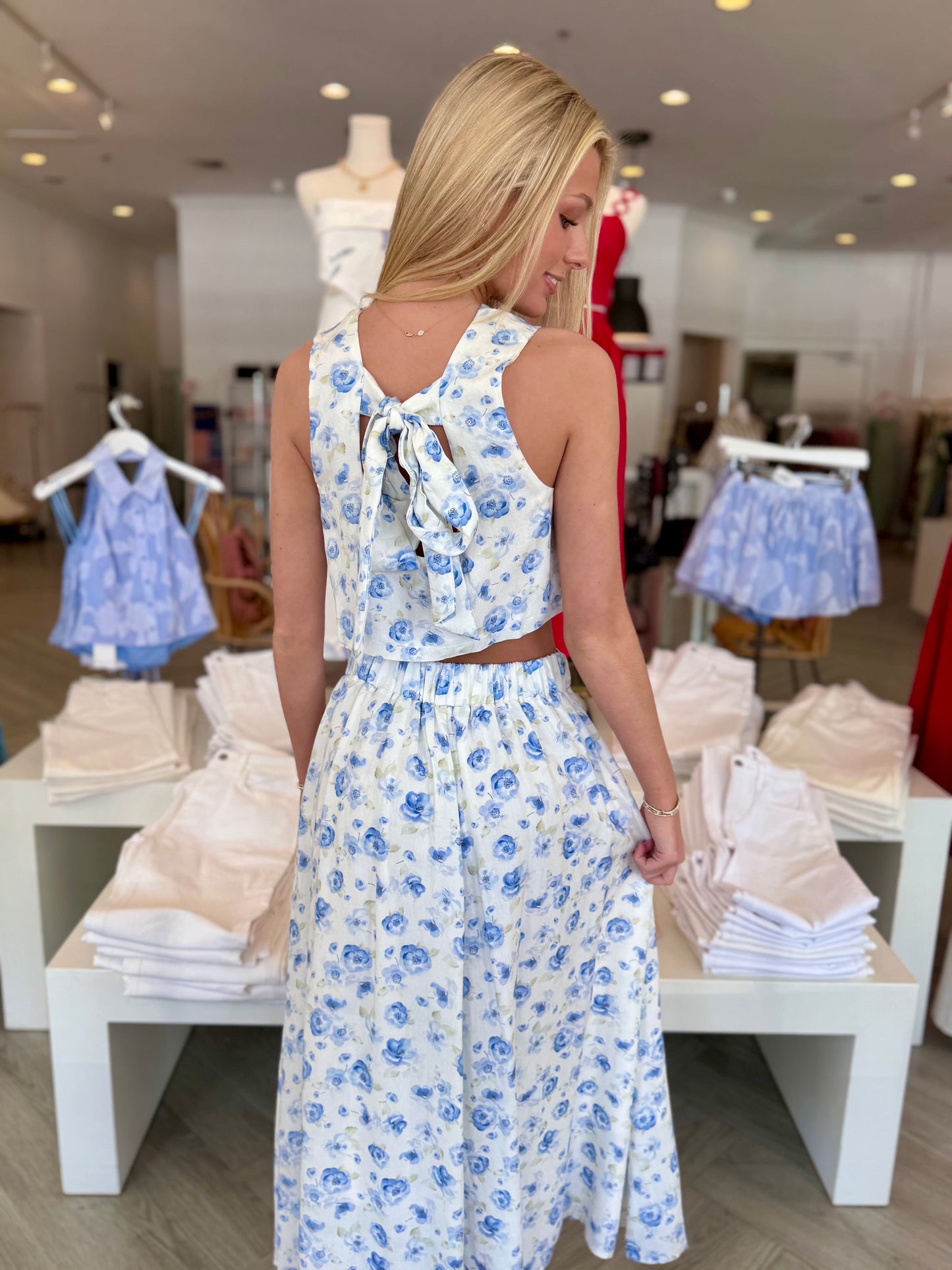 Blueberry Blossom Skirt