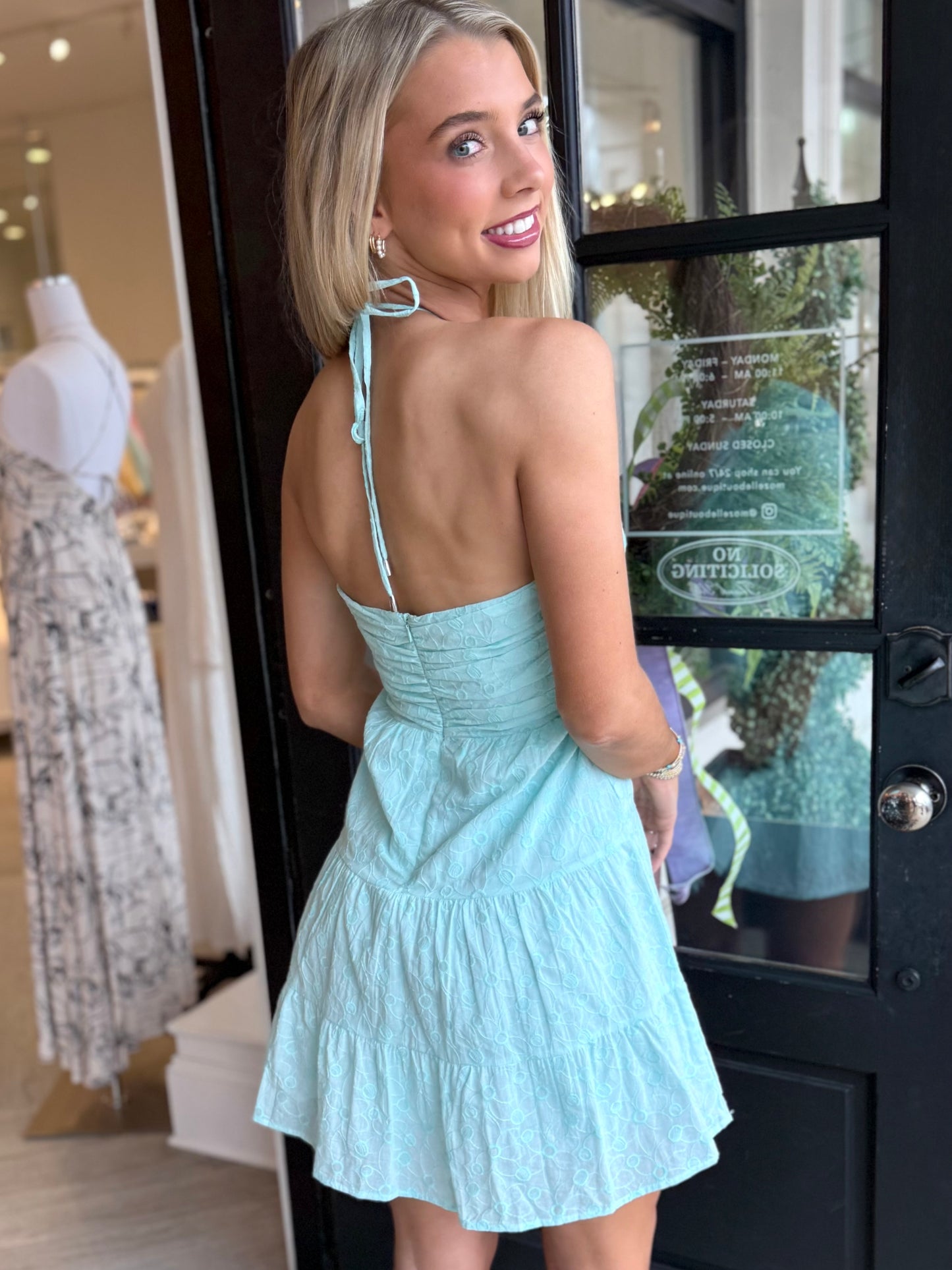 Eyelet Halter Mini
