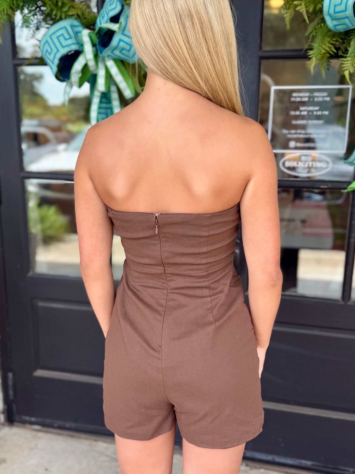 Side Shirring Tube Romper