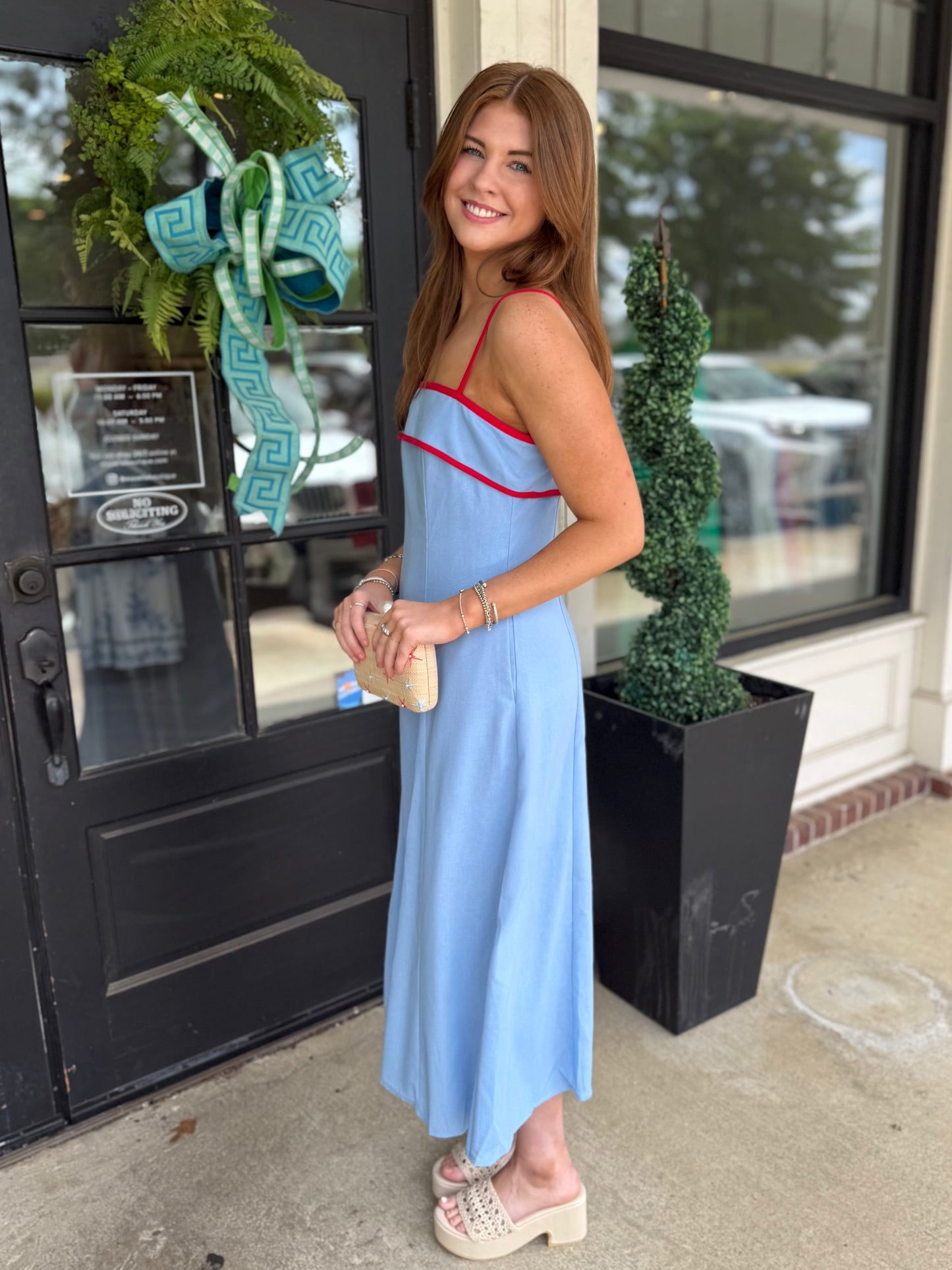 Contrast Piping Maxi