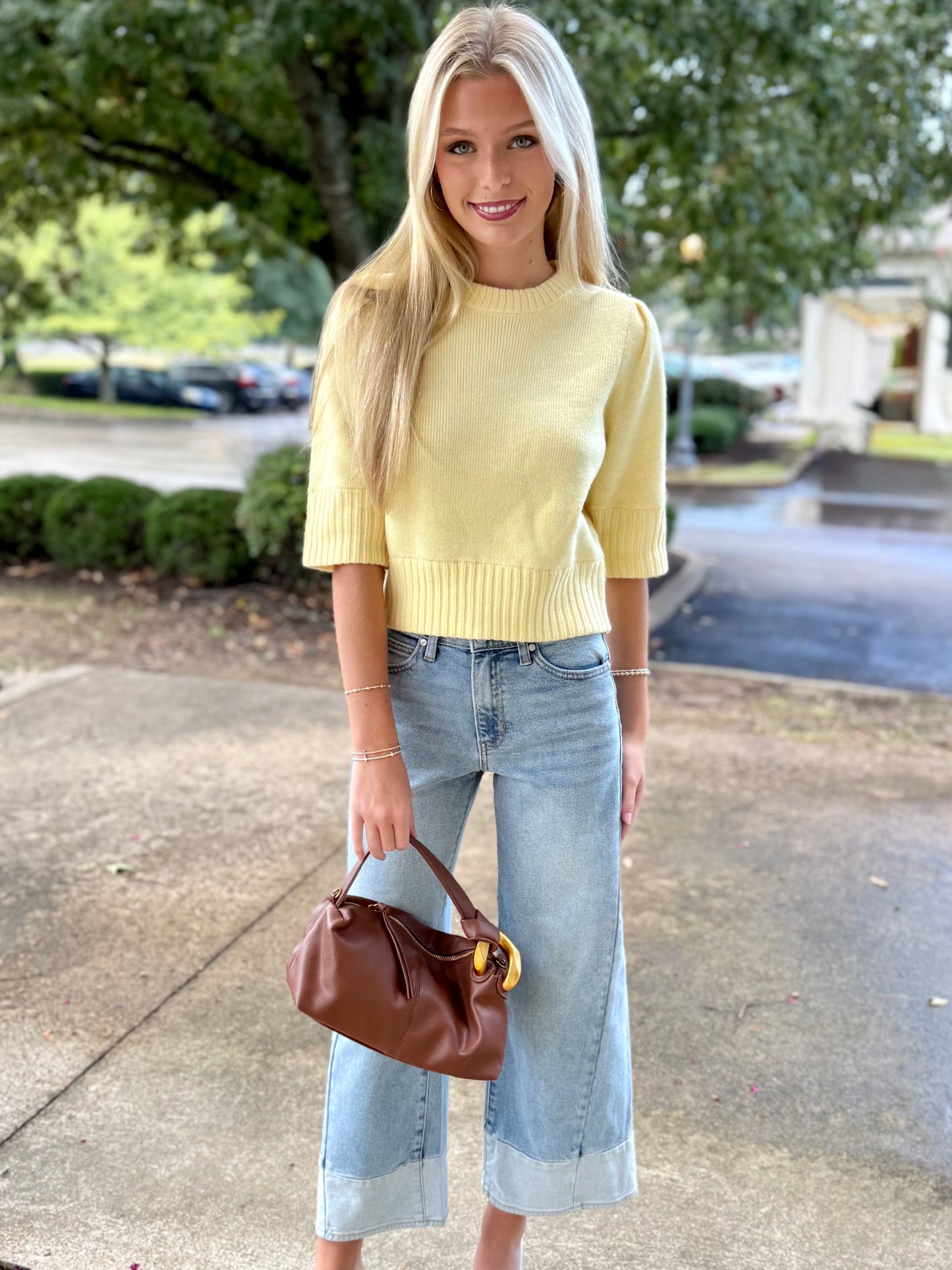 Puff Shoulder Sweater (3 colors)